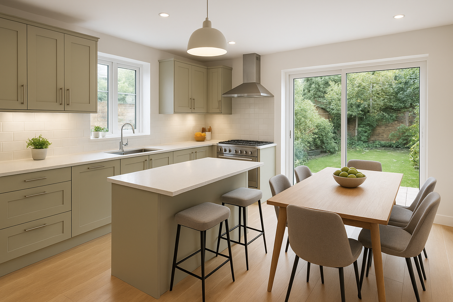 “Modern kitchen renovation in London home adding property value”