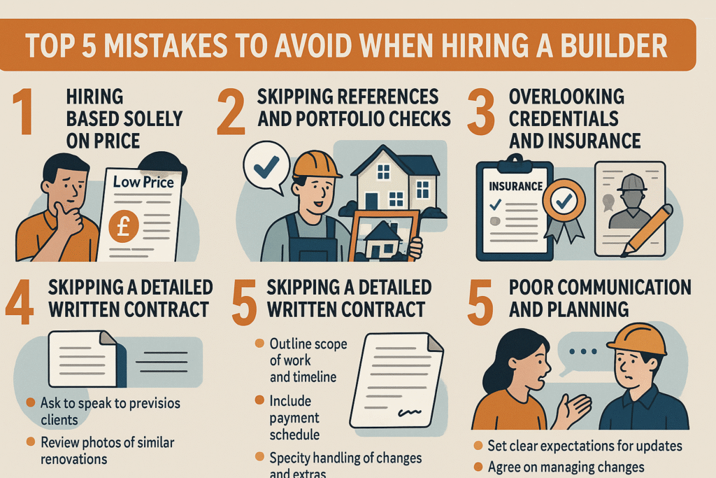 House extension in Surrey - Top mistakes to avoid when hiring a builder